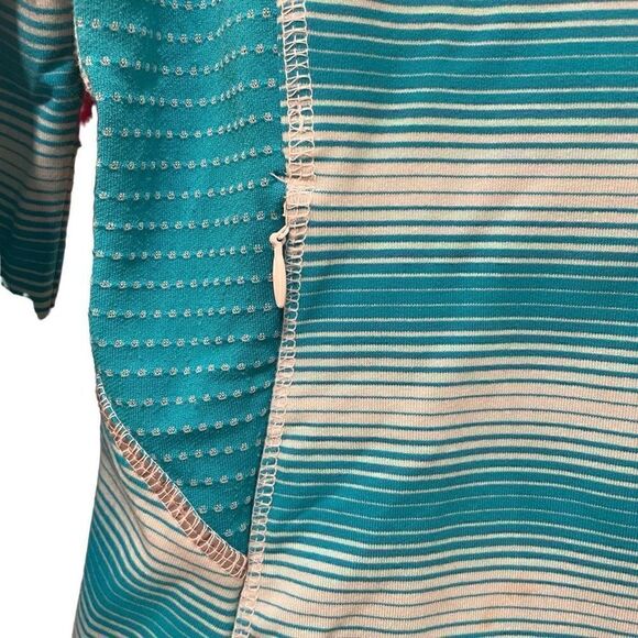 Title Nine Jacket Womens XS Full Zip Blue Ombré Stripe Long Sleeve Athleisure - Picture 6 of 10